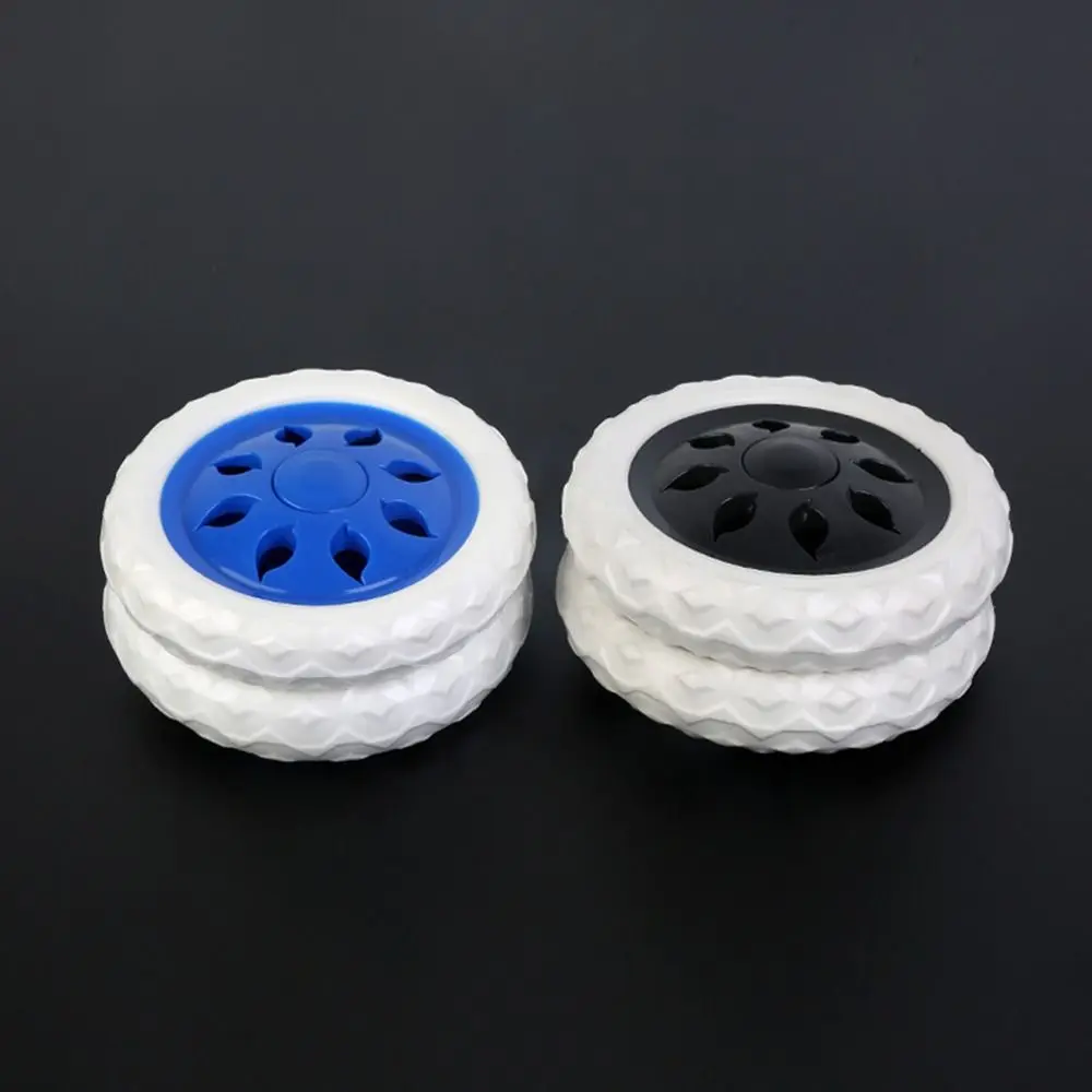 2Pcs Shopping Cart Wheels Trolley Caster Replacement 6.5 Inch Dia Rubber Foaming