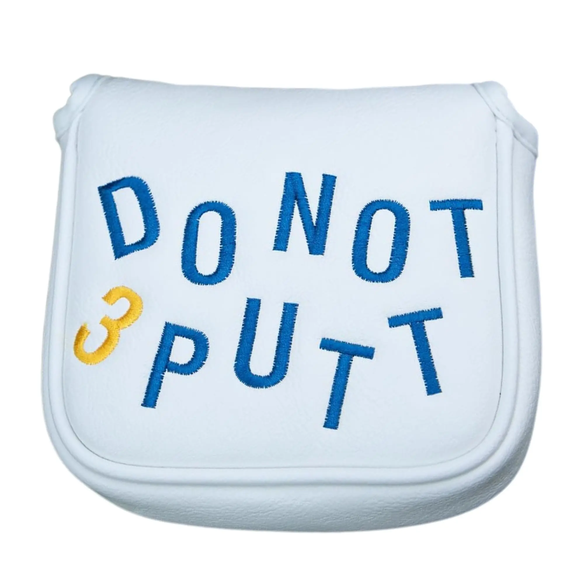 Funny PU Leather Embroidered Golf Putter Cover - Premium Golf Club Protector |Essential Golf Accessories for Men&Women with Prem