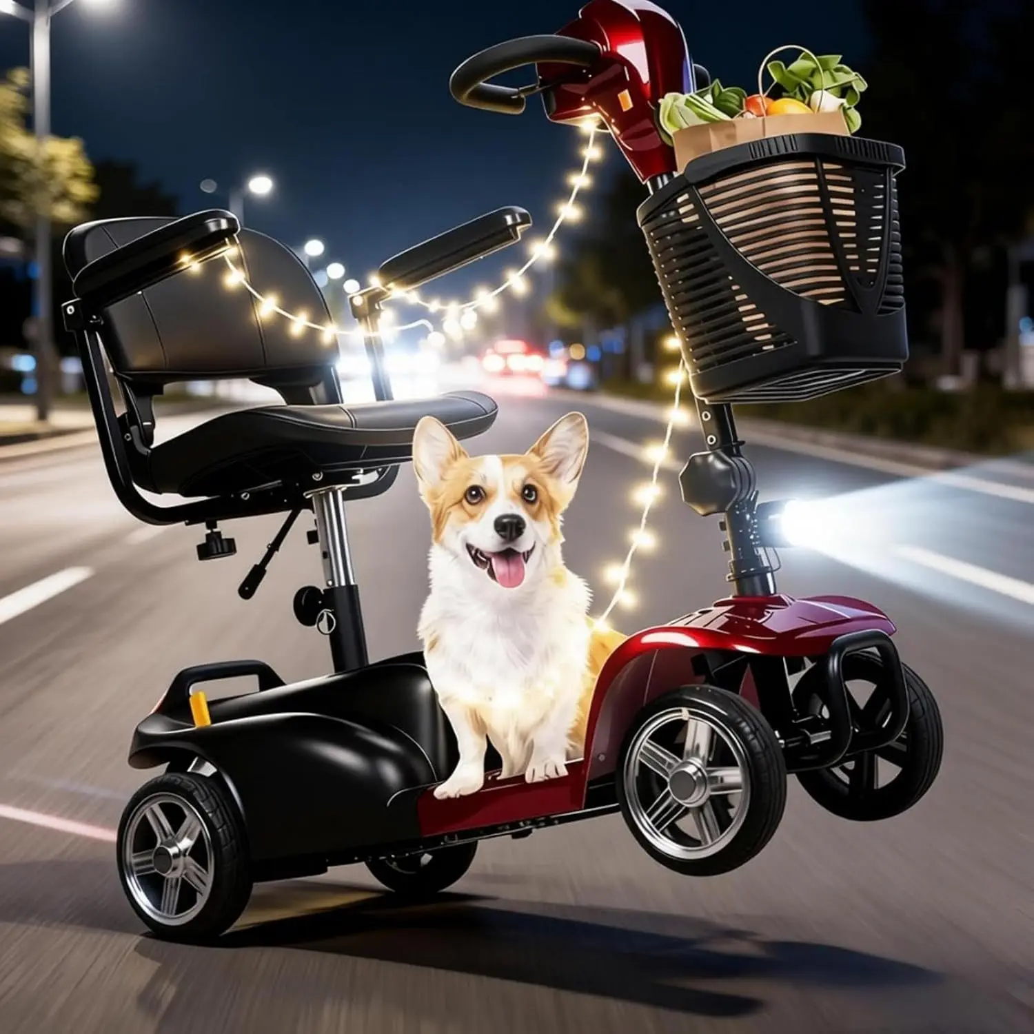

4 Wheel Mobility Scooter for Seniors Adults Foldable Mobility Scooter All Electric Scooter Compact Heavy Duty, Customized