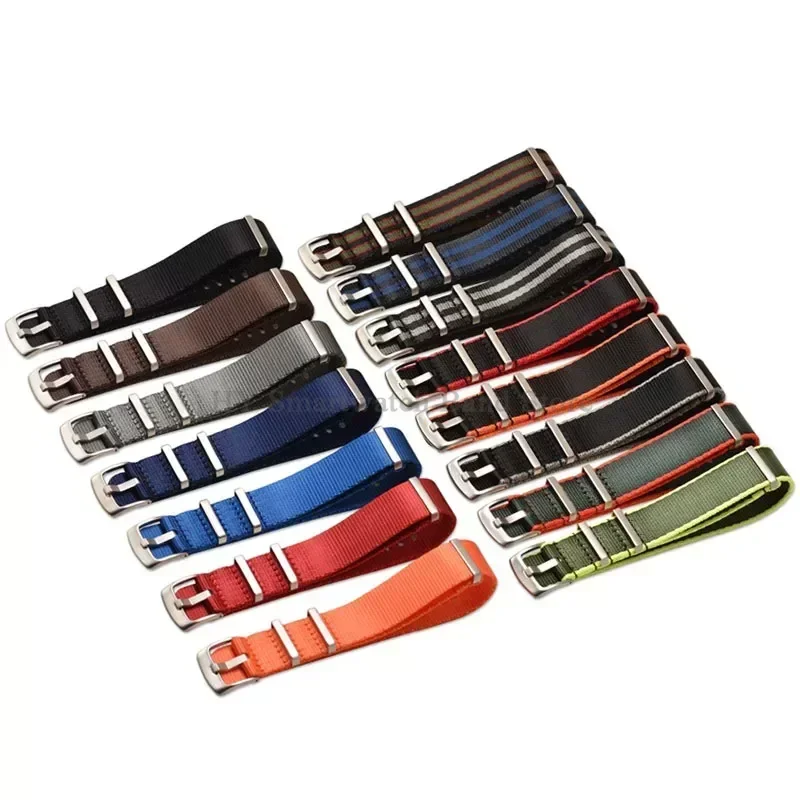 Cinturino per orologio in nylon premium 18mm 20mm 22mm per Omega per cinturino da polso militare Seiko per cinturino sportivo con cinturino morbido di ricambio Rolex