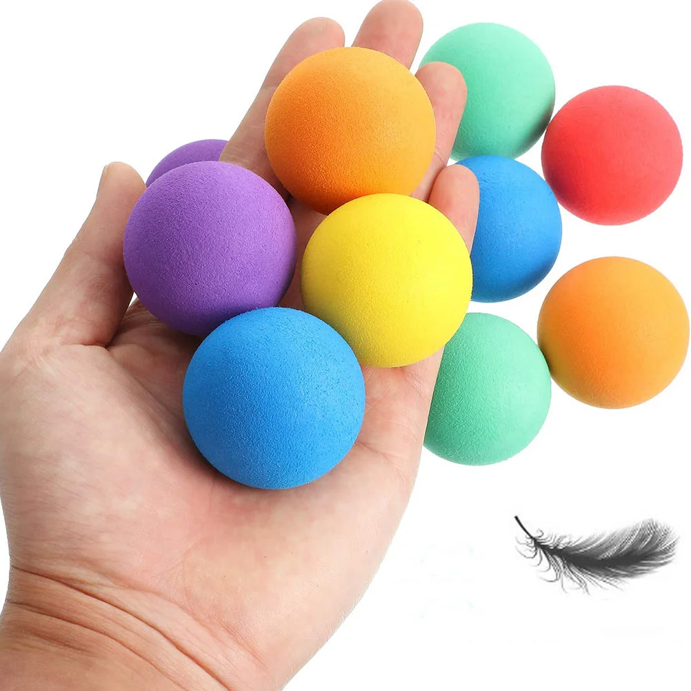 24 Pcs Eva Sponge Ball Soft Lightweight Balls Toys Kids Carnival Toss Game Baby Stress Child Plaything