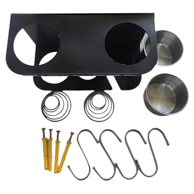 

A69ewall Mount Grease-Gun Storage Rack/Organizer,Hand Grease-Gun Holder Rack For Workshop,Shop,Garage,With 2Pc Drip Cups