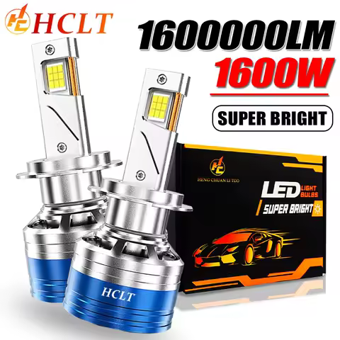 H7 H4 H11 Led Headlight H1 H8 9005 HB3 9006 HB4 Turbo Lamp 1600000LM 1600W Super Bright Plug And Play CANBUS Fog Light 6000K