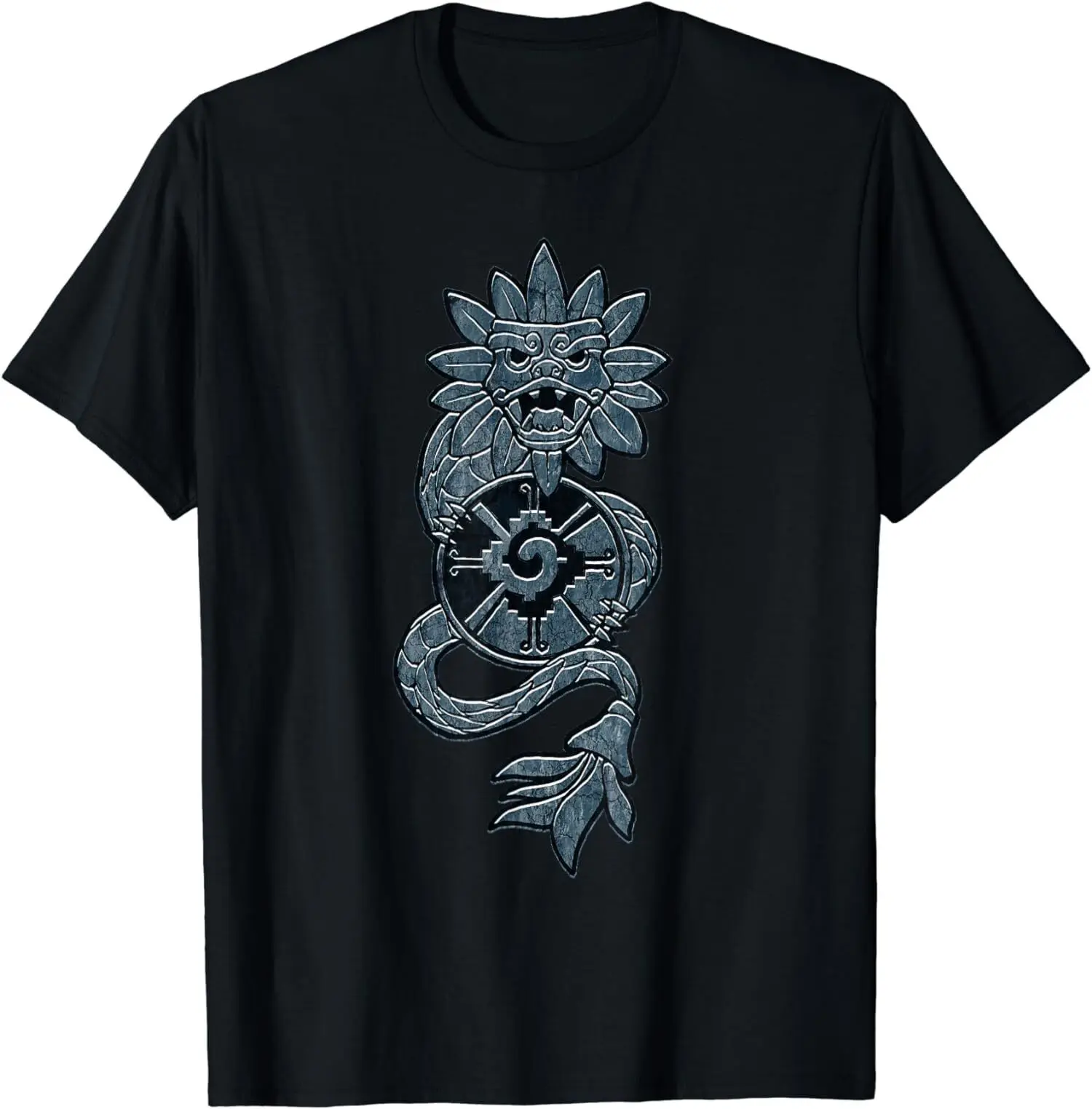 

Quetzalcoatl Aztec Serpent Mayan Stone Inca Toltec T-Shirt