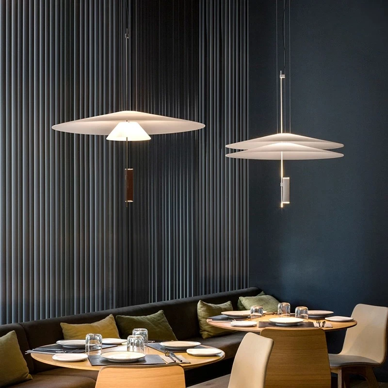 

Modern Personality LED Hanging Lamp Flying Saucer Home Decor Denmark Designer Dining Table Bar Living Room UFO Pendant Lights