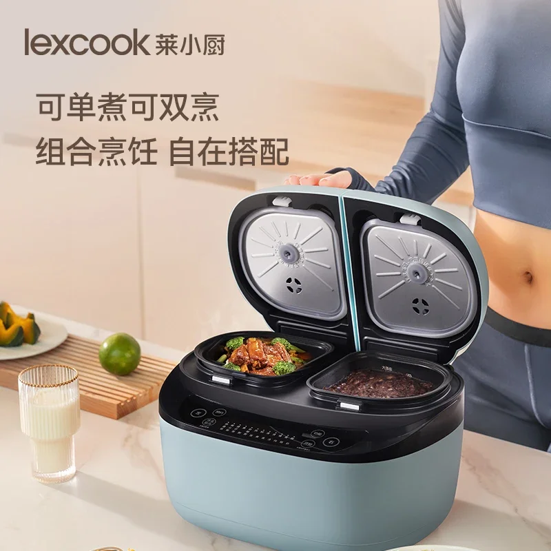 Рисоварка с двойным пузырьком для 1-2 человек, маленькая новая бытовая скороварка для риса, двойная комбинация, двойное использование, одна кастрюля 1917