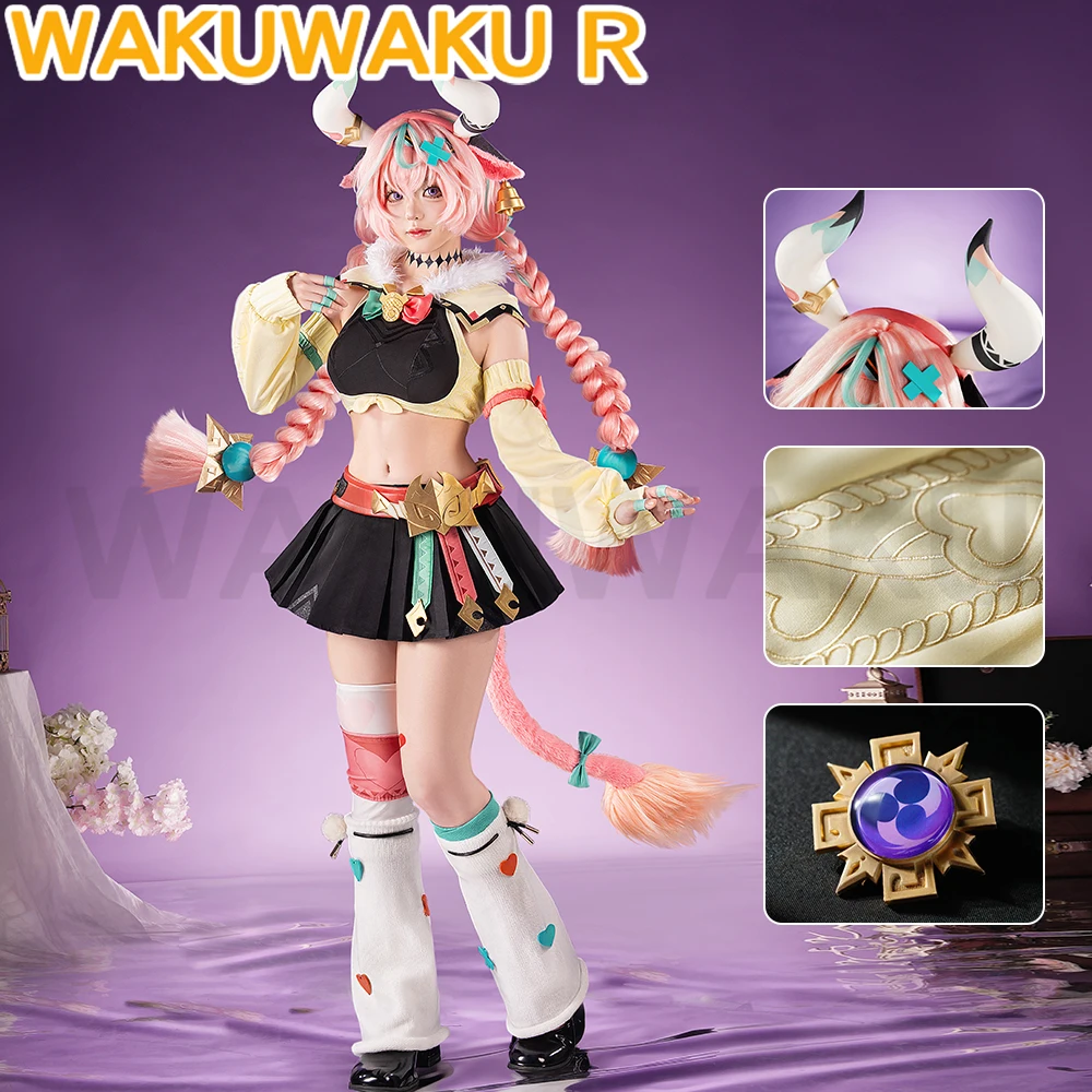 

Костюм для косплея Varesa, игра Genshin Impact WakuWaku-R, женский милый костюм Natlan Varesa, косплей