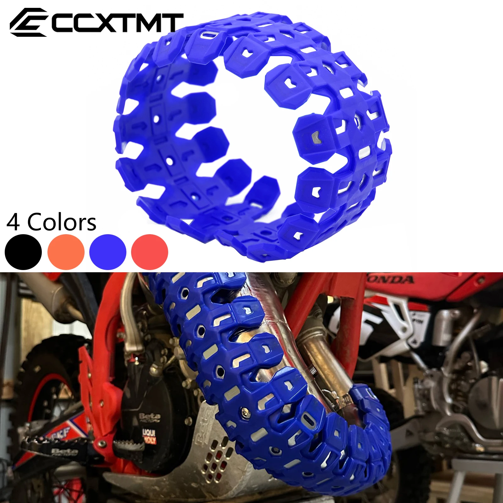 60cm escudo de escape silenciador tubo protetor capa escudo térmico para yamaha yz125 yz250 2005-2023 para shero se250 se300 2014-2023