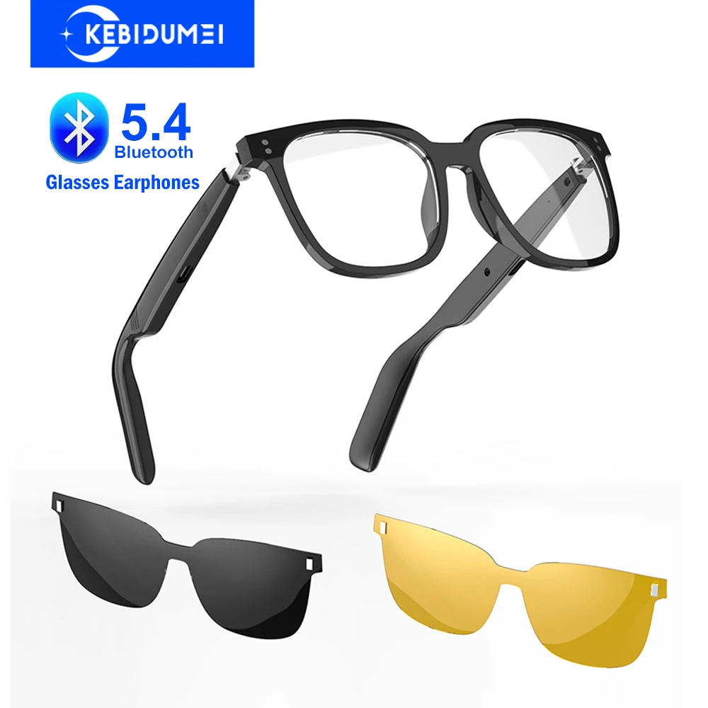 

Smart Glasses Headsets Bluetooth 5.4 Earphones Air Conduction Headphones Noise Reduction Earbuds Outdoor for Xiaomi iPhone