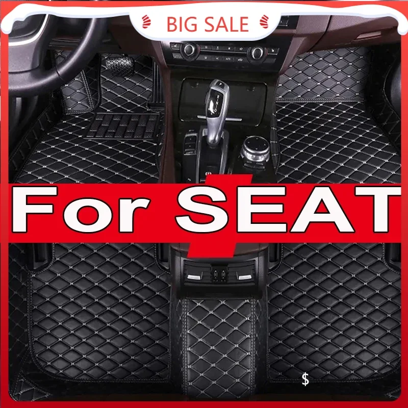 Car Floor Mat For SEAT Ateca Arona ibiza Leon Toledo Leon ST Alhambra Exeo Car Accessories