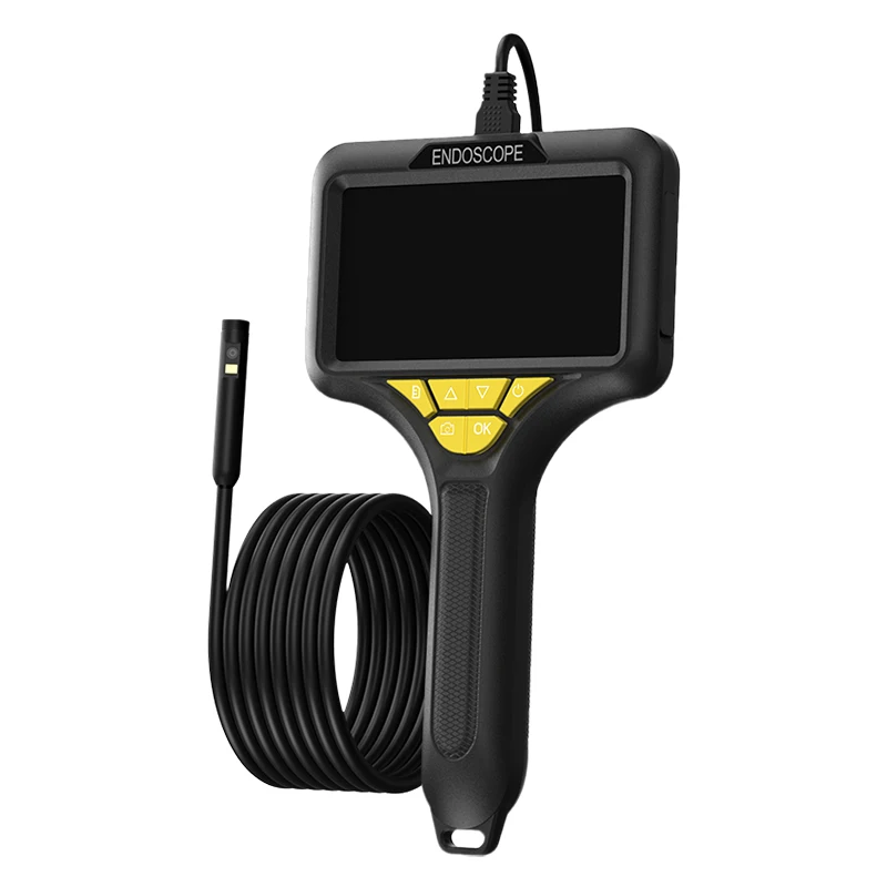 5 Zoll 7,9 mm 2MP 1080P Dual Lens Endoskop Seitenansicht & Frontansicht CMOS Endoskop Inspektion Digitalmikroskop Kamera Otoskop