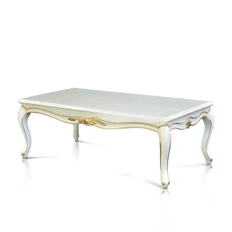 

Classic coffee table, solid wood with white paint