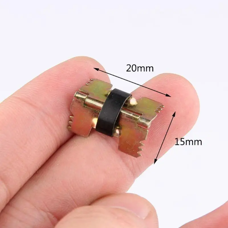 A2UD 10pcs 자체 잠금 미니 스프링로드 힌지 케이스 보석 나무 목재 안경