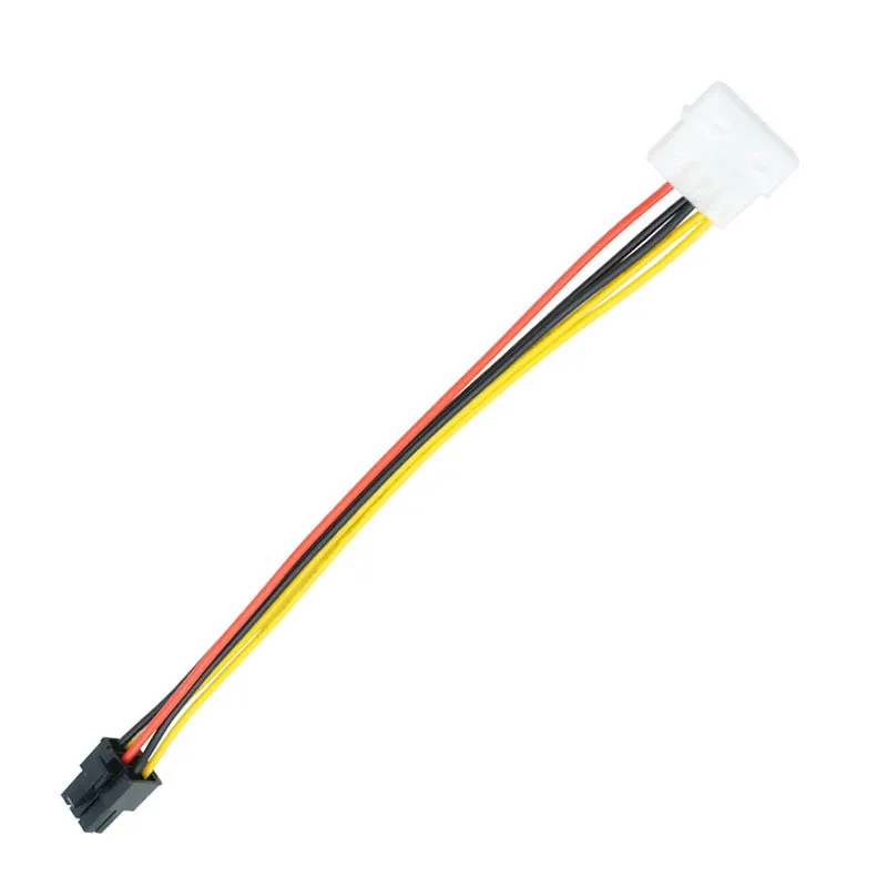 1pcs IDE 4pin Male to 6pin Female Graphics Card Power Supply cable  Extension Conversion PCIe PCI-e Adapter