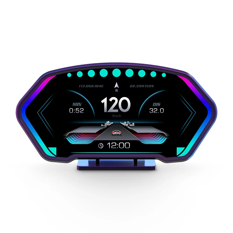 

Car hud head-up display gps beidou vehicle high definition liquid crystal instrument