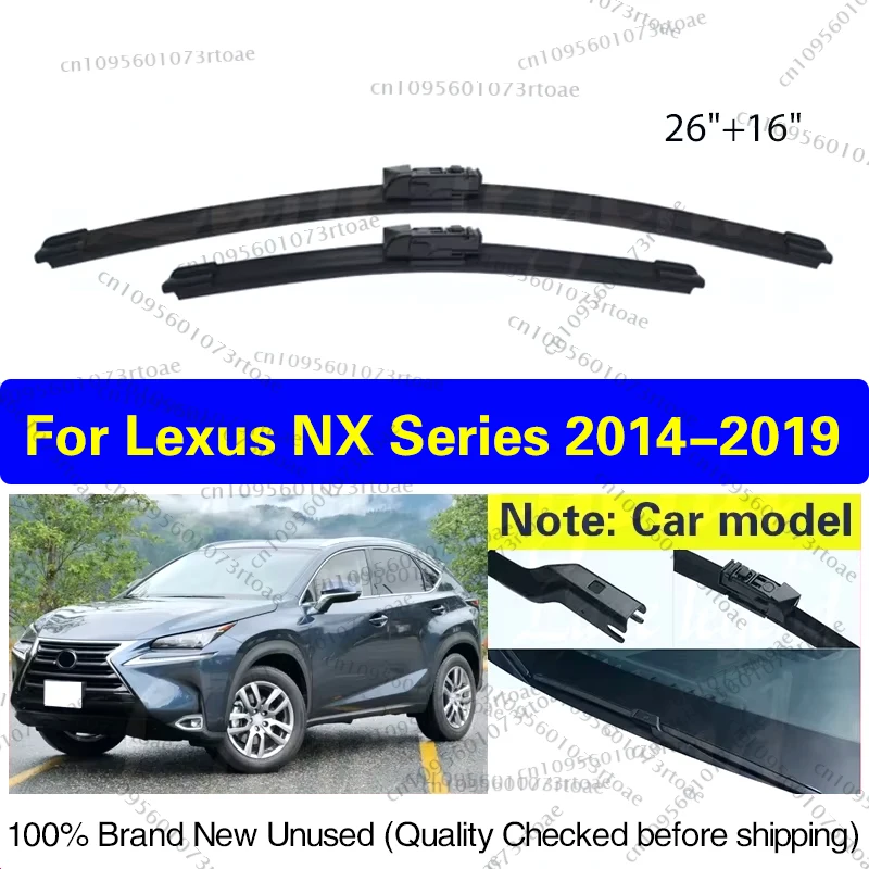 

For Lexus NX 200 NX200 NX200t NX300h 2014 2015 2016 2017 2018 2019 Car Wiper Blades Windshield Windscreen Front Window 26"+16"