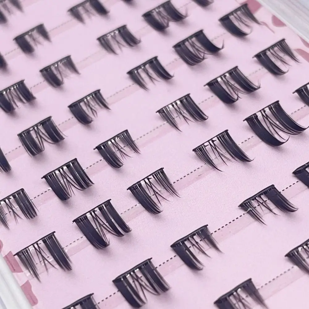 Cluster per ciglia autoadesive autoadesive Nessuna colla necessaria Cluster per ciglia autoadesive Stampa naturale sottile riutilizzabile sulle ciglia