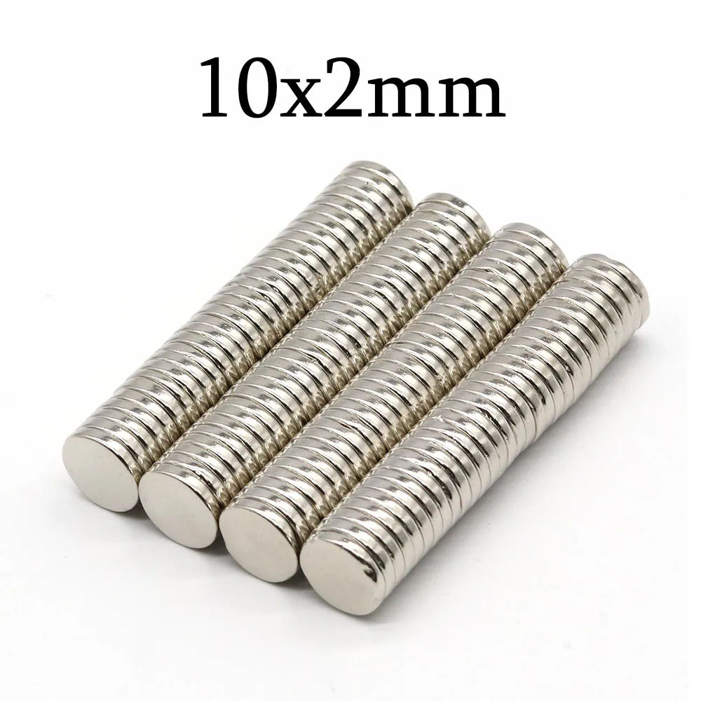 

10mmx2mm Super Strong Round Neodymium Magnet Powerful Magnets N35 small Permanent Magnetic NdfeB Refrigerator Magnet 10x2