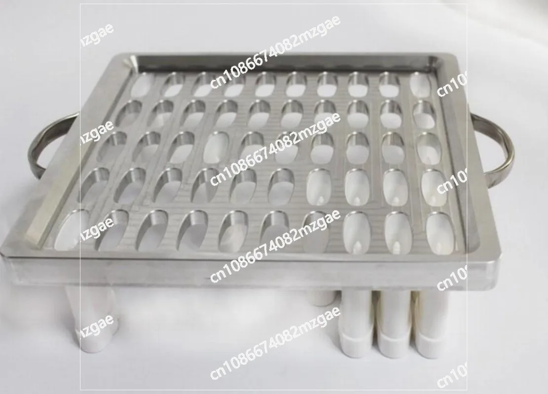 50 cavities Aluminium lip balm pour tray,  lipstick filling mould for 15g oval shape tube