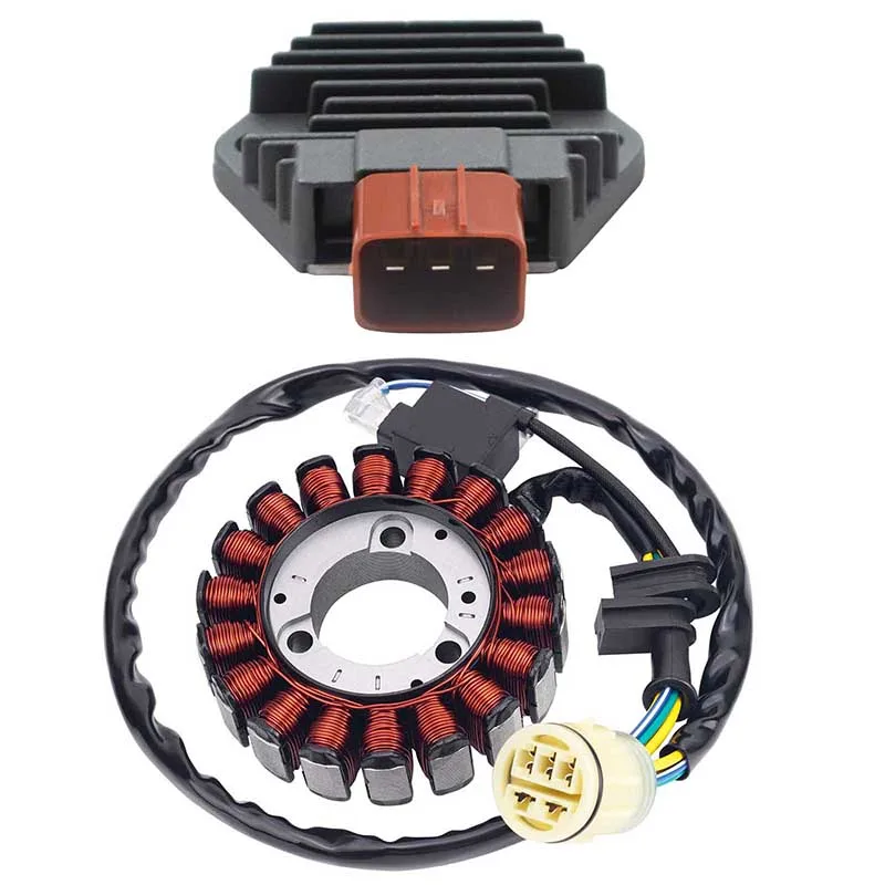 Motorcycle Stator Coil & Regulator Rectifier For Honda TRX350 TRX350TM TRX350FM TRX350TE TRX350FE FourTrax A 2A Rancher 350 ES