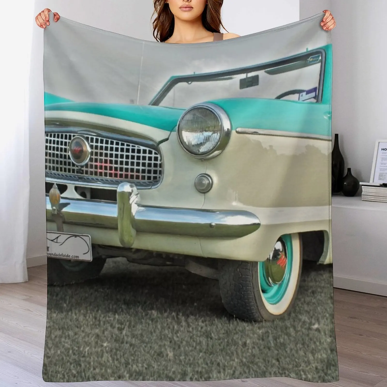 

1957 Nash Metropolitan Throw Blanket Soft Warm Blanket Gift for Men Women Adults