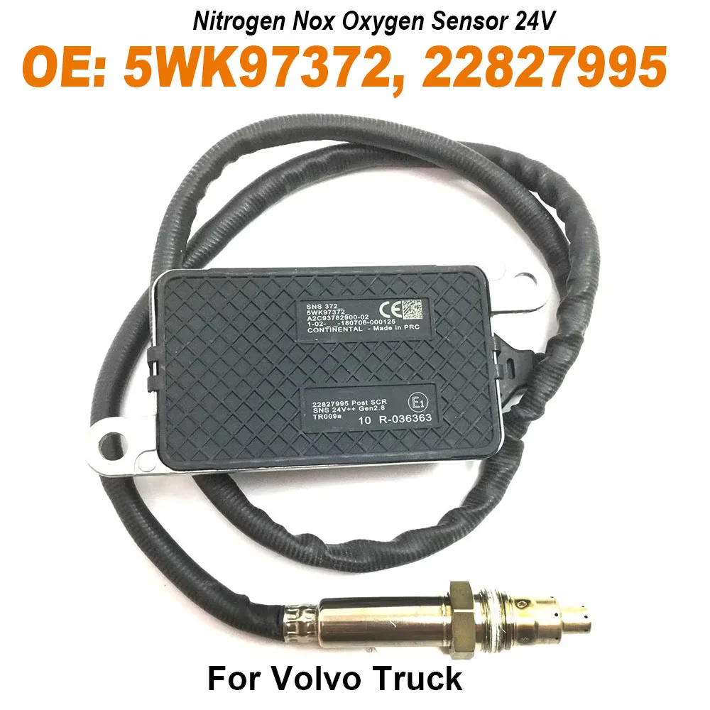 

NEW 22827995 5WK97372 24V Nitrogen Nox Oxygen Sensor For Volvo Truck 21326719 21474017 21567742 21691455 22315987 7421326719