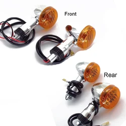 Front Rear Chrome Turn Signal Amber Light Fit For SUZUKI Boulevard M109R VRZ1800 2006-2013