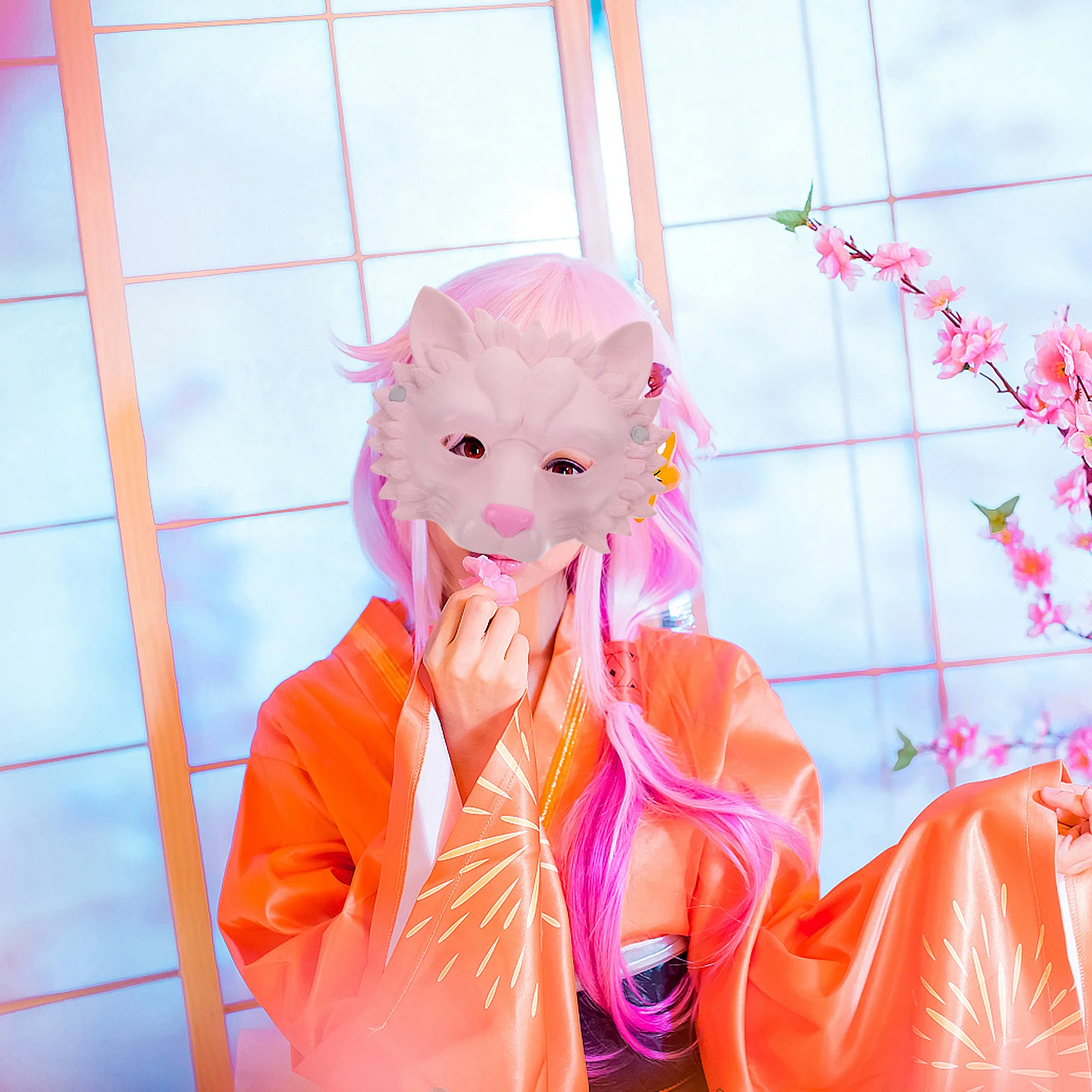 

3D Lion Mask Realistic Simulated Animal Face For Halloween Carnival Party Cosplay Masquerade Costume Decorations Adult