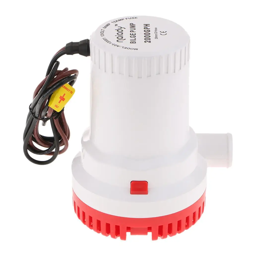 

1200GPH Bilge Pump Auto Boat Submersible Pump Marine Float Switch