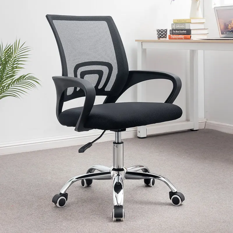 Cadeira de escritório ergonômica, cadeira de malha para computador, suporte lombar, banco ajustável, cadeira giratória para quarto e escritório