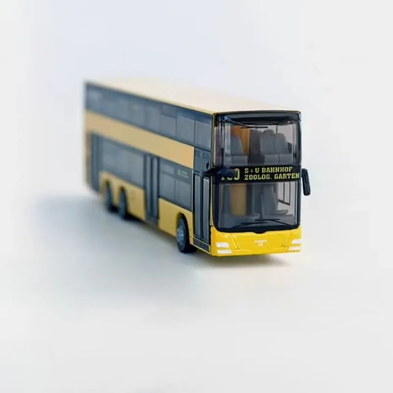 siku Diecast Scala 1:87 Autobus a due piani 1884 Modello di auto in lega Collezione di prodotti finiti Giocattolo di simulazione Modello statico Ornamento
