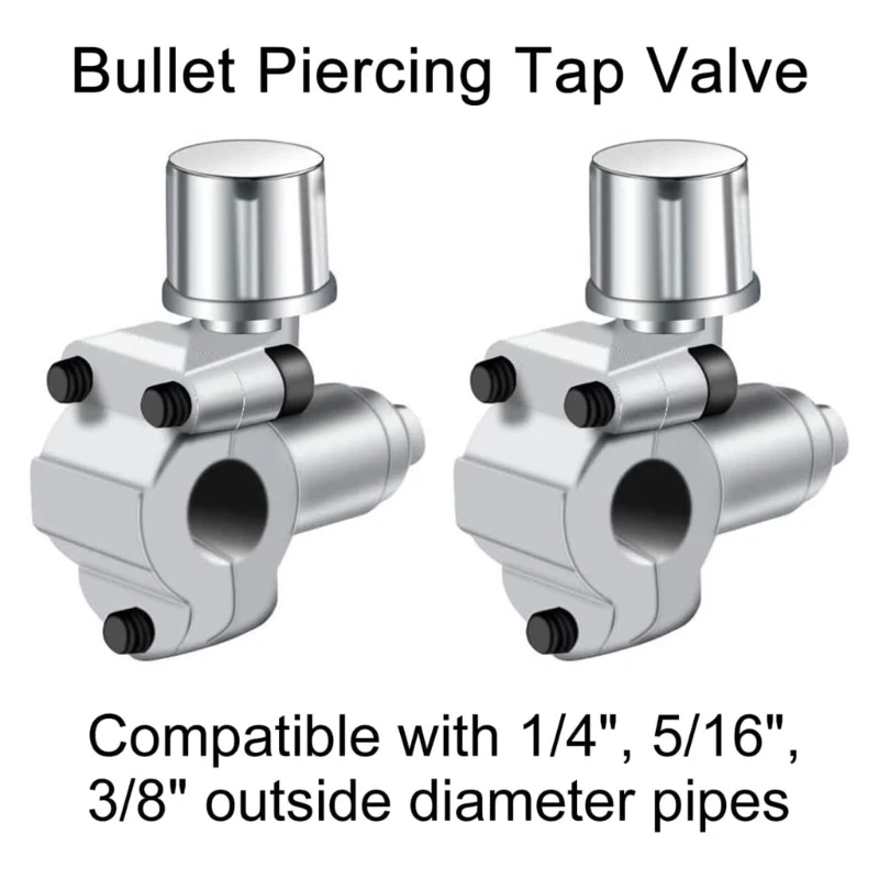 BPV-31 Piercing Valves Durables Refrigerator Tap Valves Metal Material Constructions Efficient Refrigerants Drop Shipping