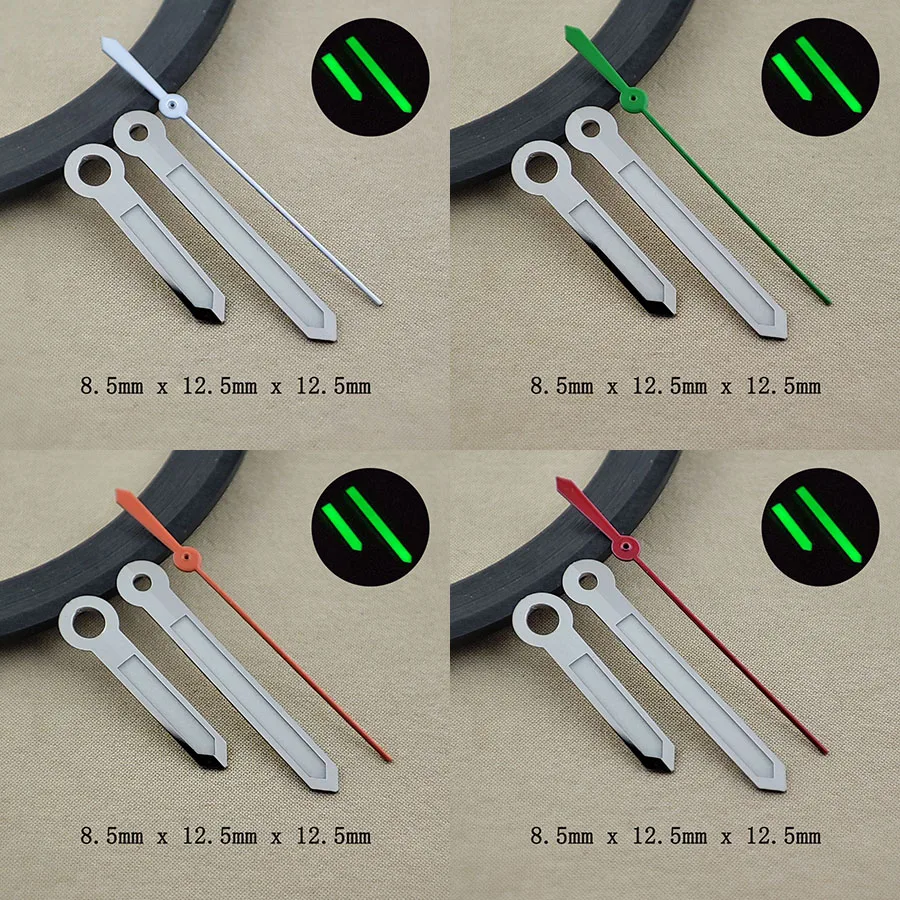 NH35 Hands NH36 Hands Silvery Pointer Green luminous Hands Watch Accessories Suitable For NH35 NH36 4R Movement