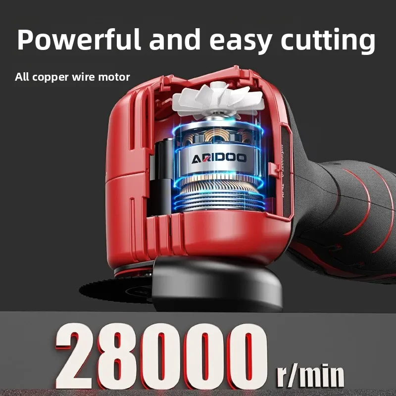 

NewMini Angle Grinder Rechargeable Household Grinding Small Lithium Battery Cutting Machine Multifunctional Electric Grinder