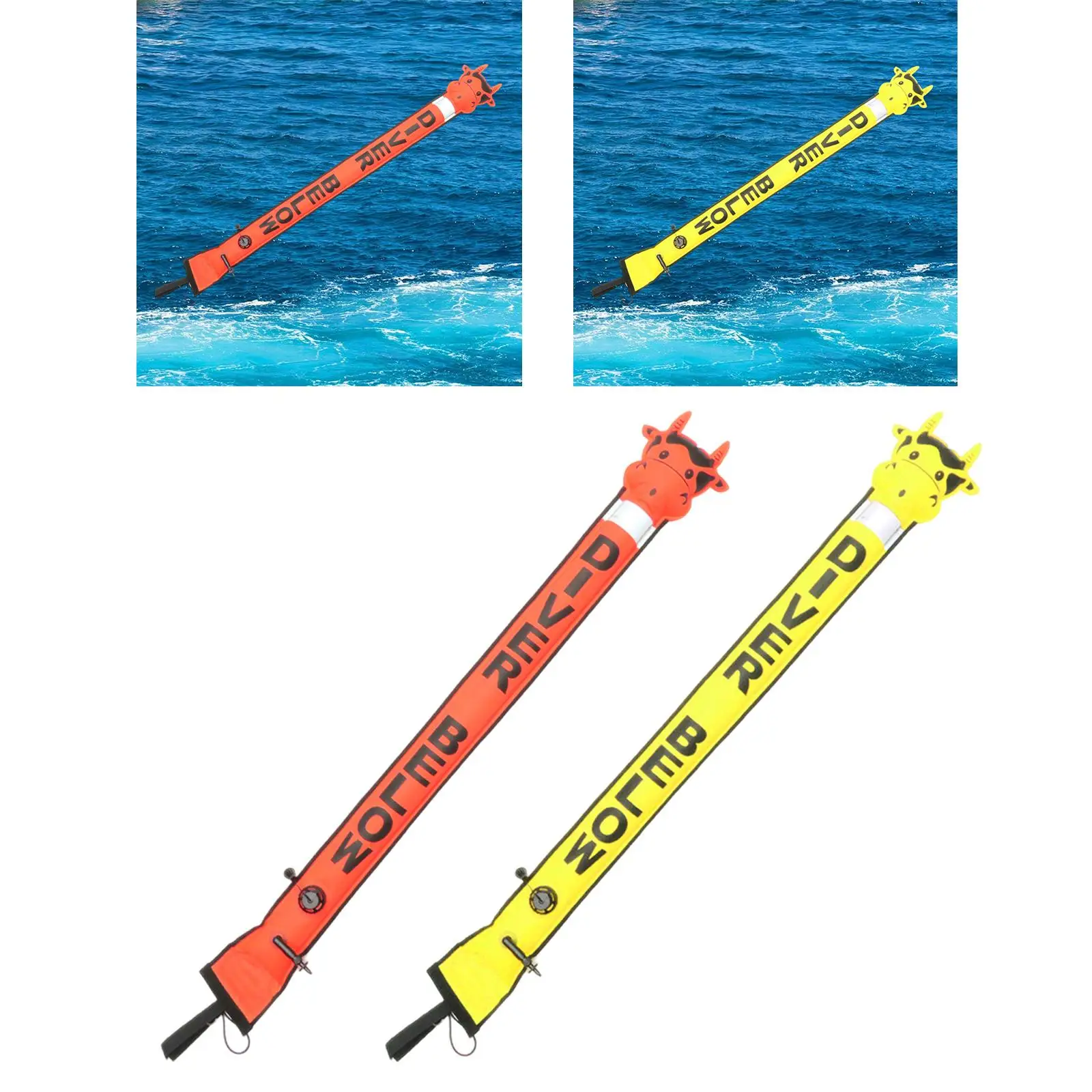 

Surface Marker Buoy Portable High Visibility Waterproof Diving Float Buoy