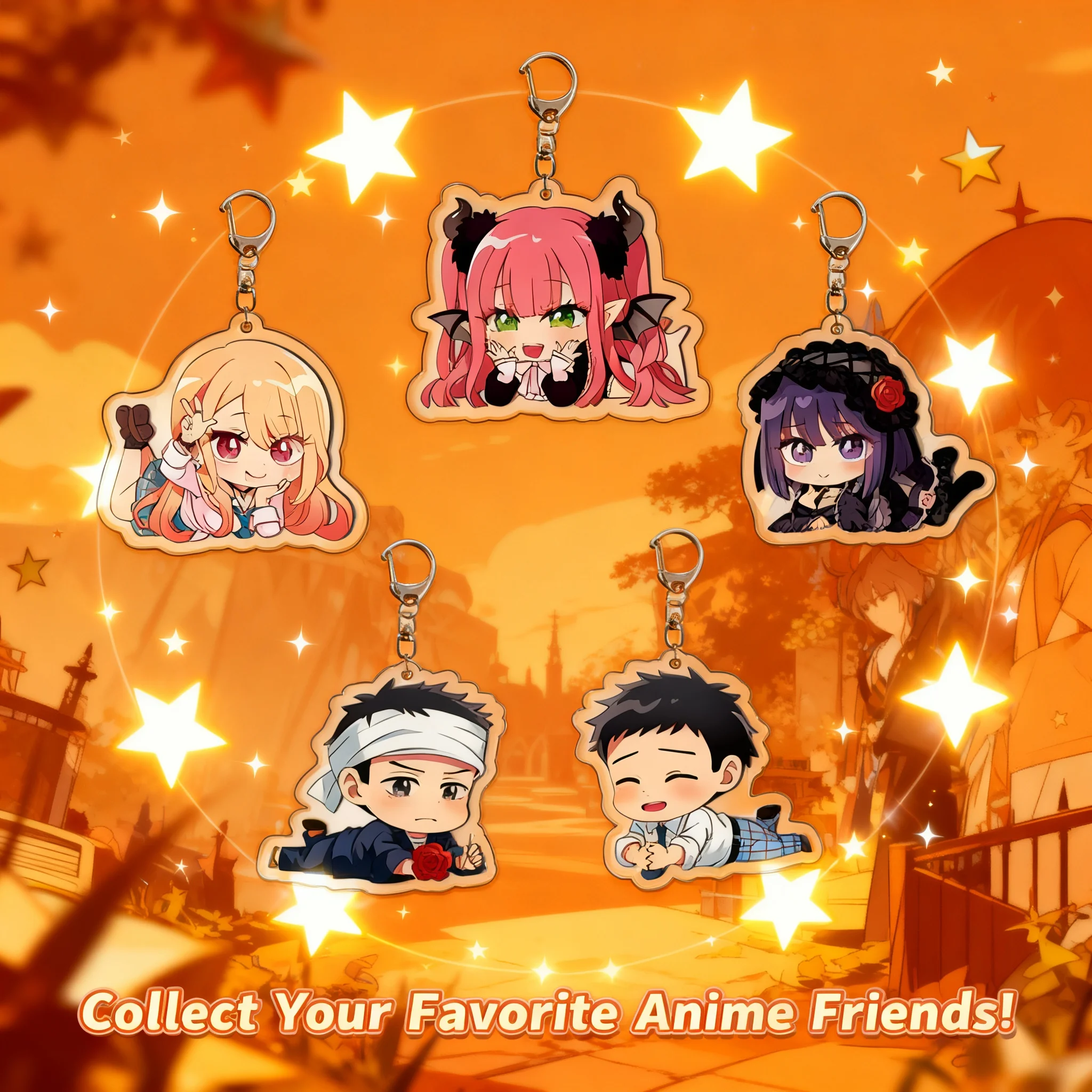 

Spy x Family Acrylic Keychain Double Sided Loid Forger Anime Keyring Pendant Accessory