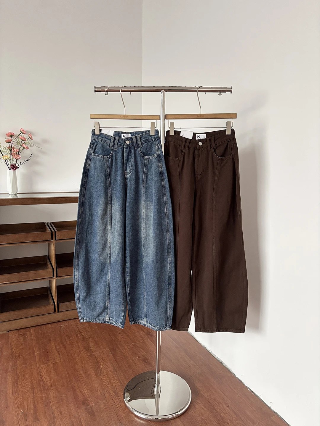 

High Waist Wide Leg Jeans Women's Spring Summer New Style Chic Commute Retro Versatile Loose Fit Denim Pants Ladies' Fashion