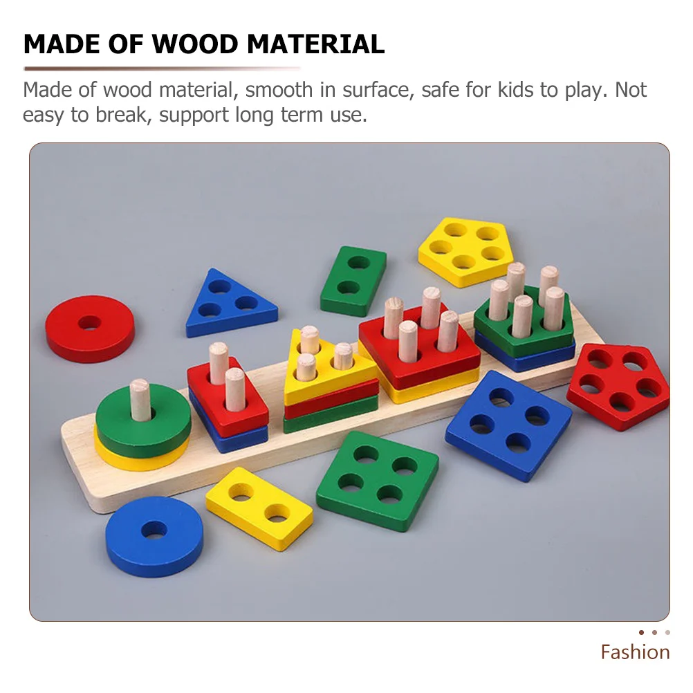 1 مجموعة 1 مجموعة فارز شكل خشبي للأطفال الصغار اللون مطابقة الطفل كتل تعليمية مرحلة ما قبل المدرسة التعلم الصغار شكل فارز #5