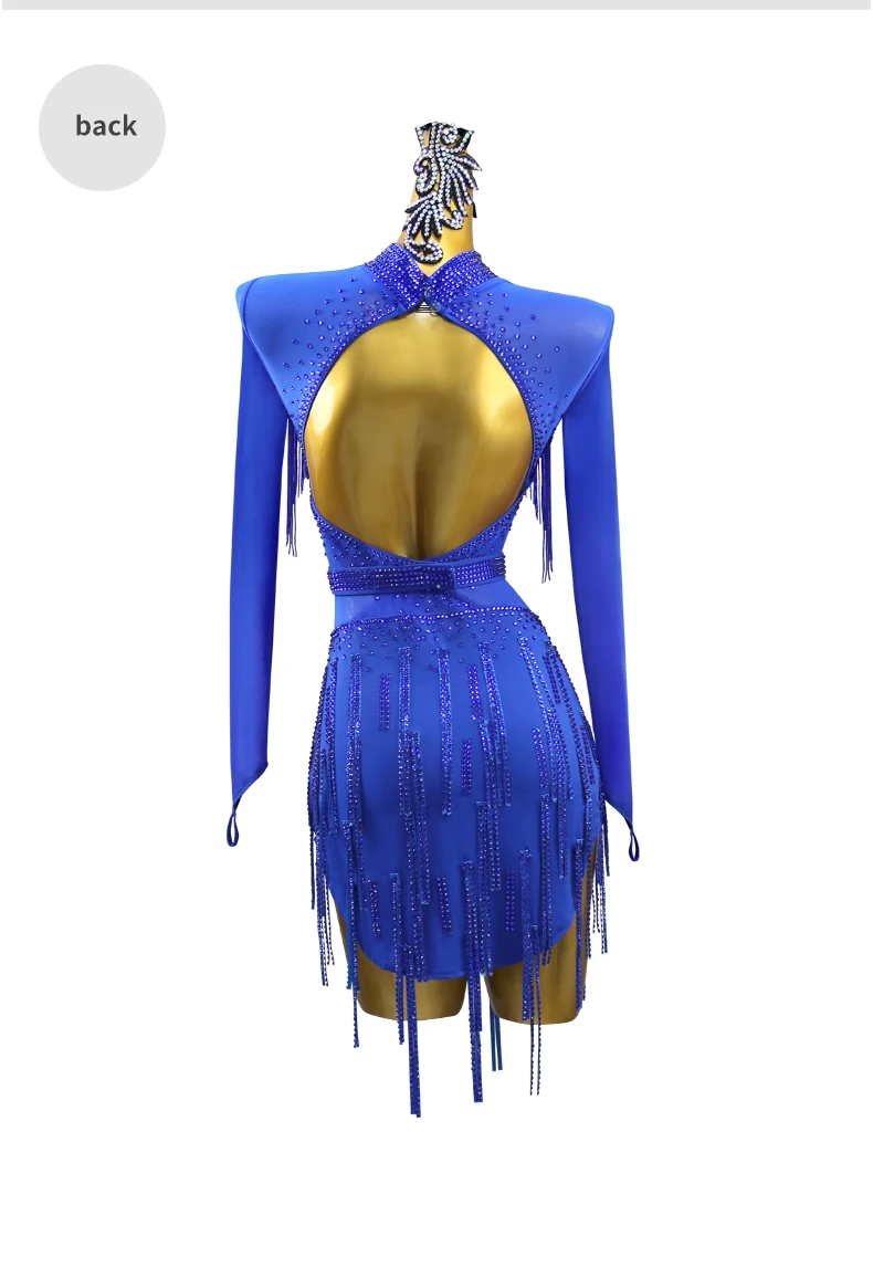 2026 Lateinamerikanische Tanzkleidung Mädchen Elegantes Partykleid Damen Abendkleid Kabarettanz-Set Damen Wettbewerbs- und Amerikanisches Übungskostüm – Detail 10