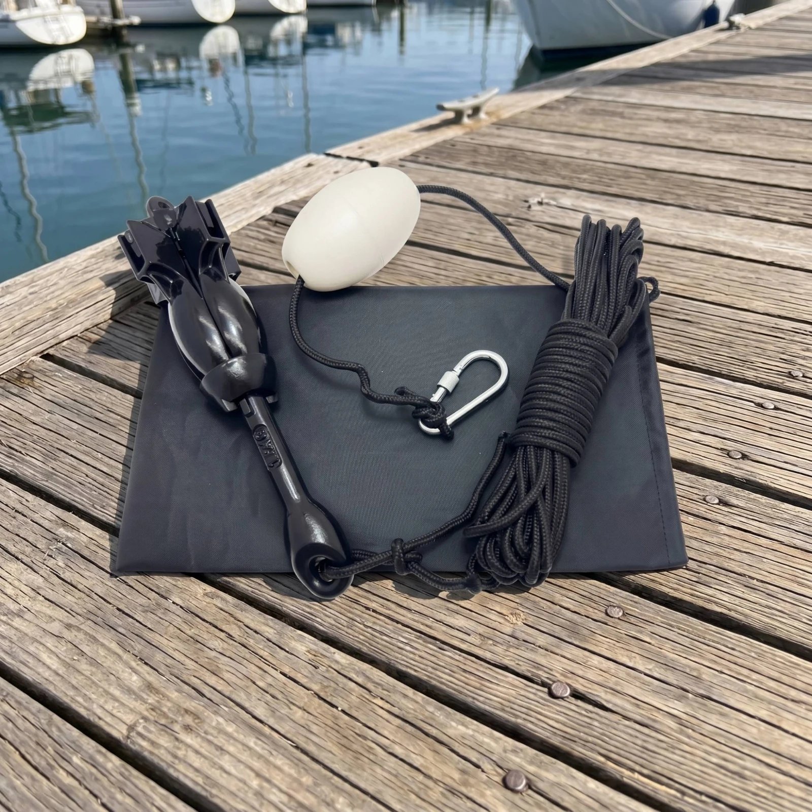 Fishing Kayak Anchor - Składany zestaw kotwic do kajaka, kompaktowy,