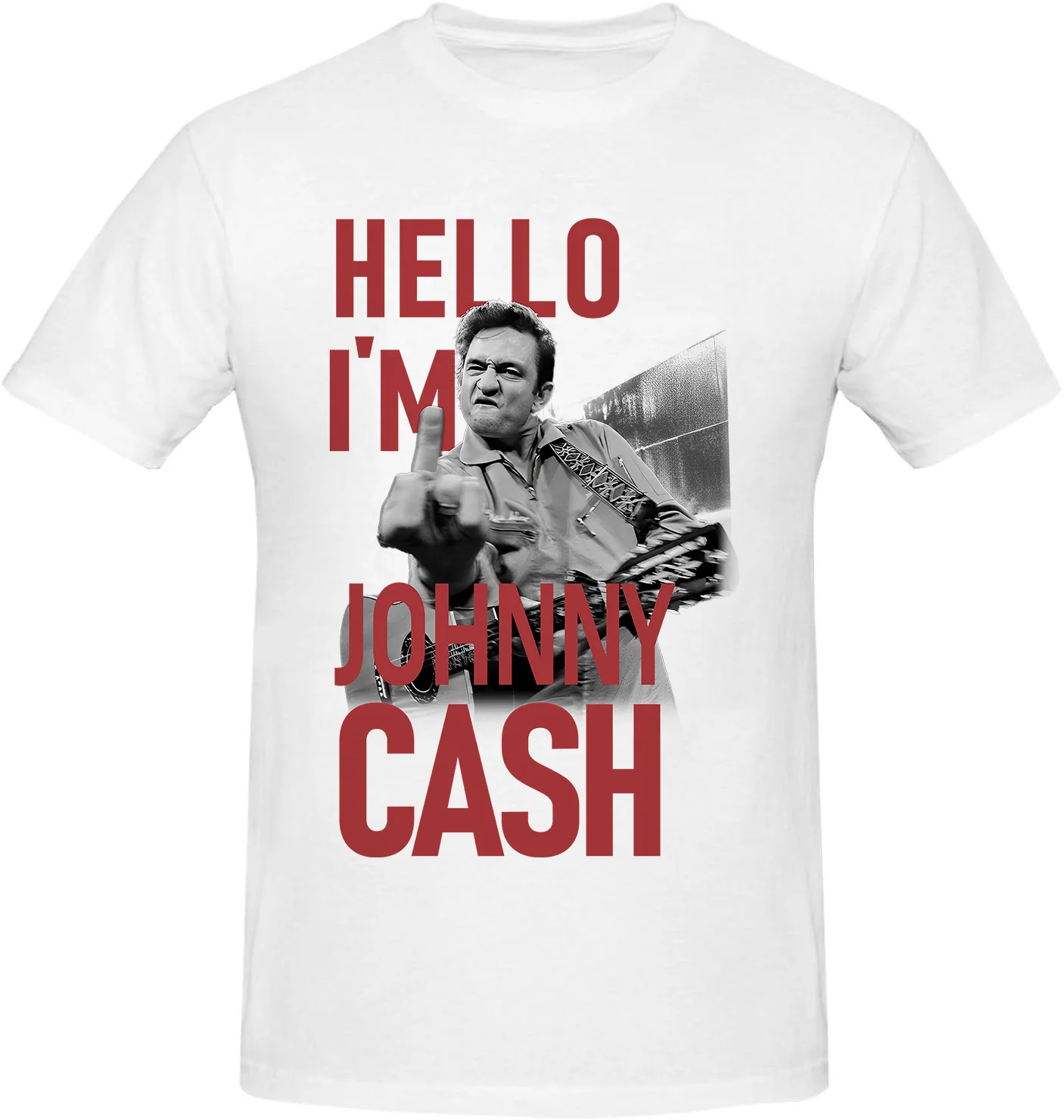 Johnny Cash - Mens Hello I'm Johnny T-Shirt