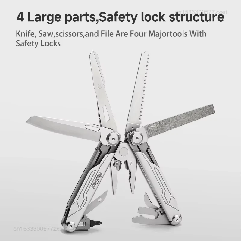 NexTool 19-in-1 Flagship Captain Multi-Function EDC Tool Pliers Mini Folding Pliers Saw Combo Screwdriver Scissors Hand Tool Set