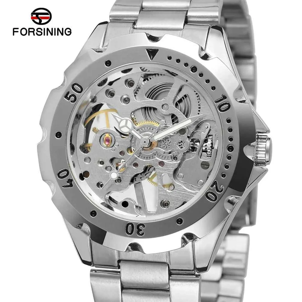 Fashion Forsining Top Brand Men Women Watches Luxury Skeleton Lady Clocks Hand Wind Mechanical Dress Lover Female Unisex Watches