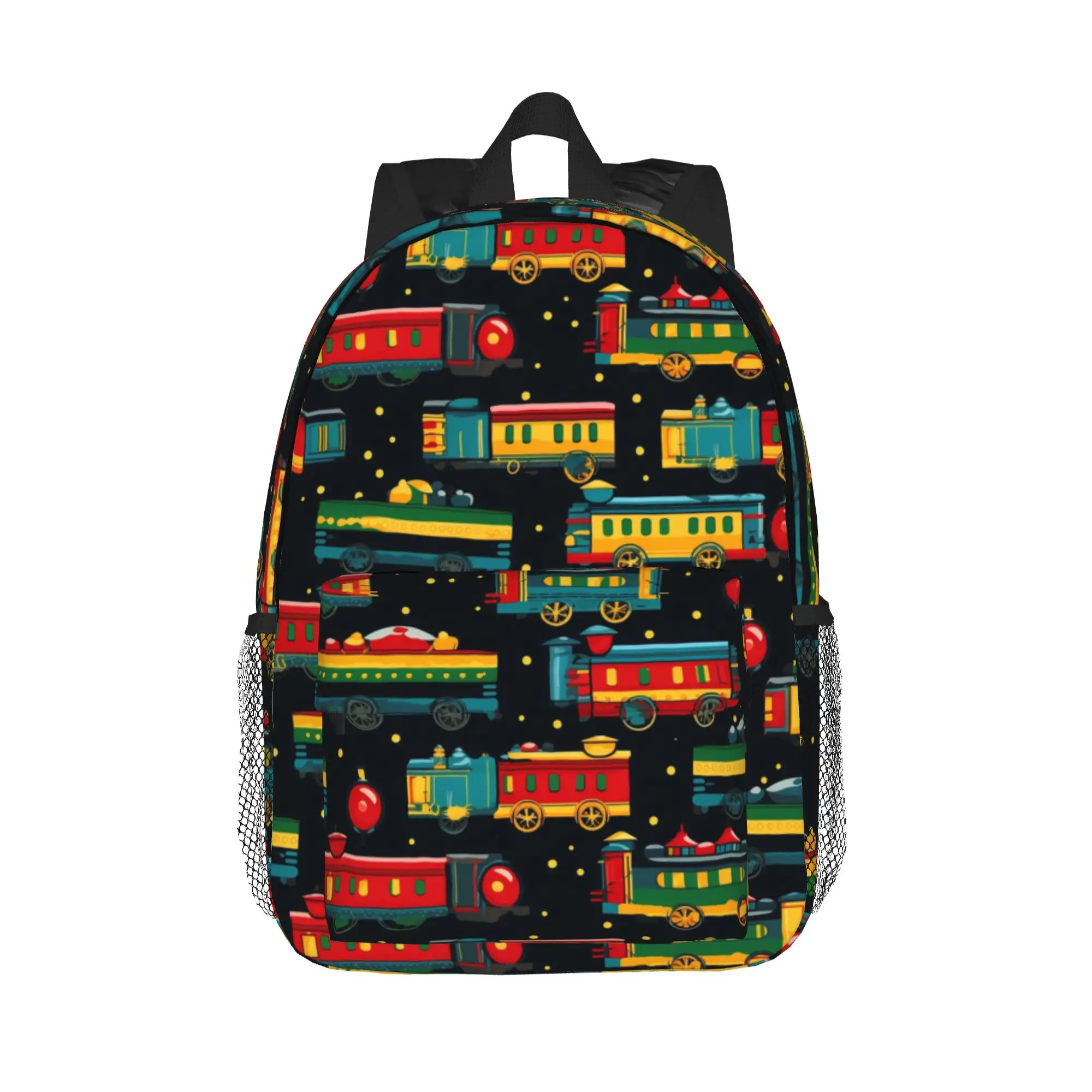 Cartoon Train Models Display Design Backpack Hot Sale Daypack Boys Girls BookBag Shoulder Bags for Men Women School Bag