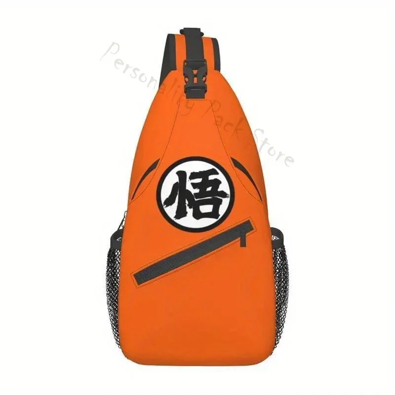 Mochila cruzada con logotipo de Anime de dibujos animados para hombre, bolso de hombro personalizado para el pecho, mochila de viaje