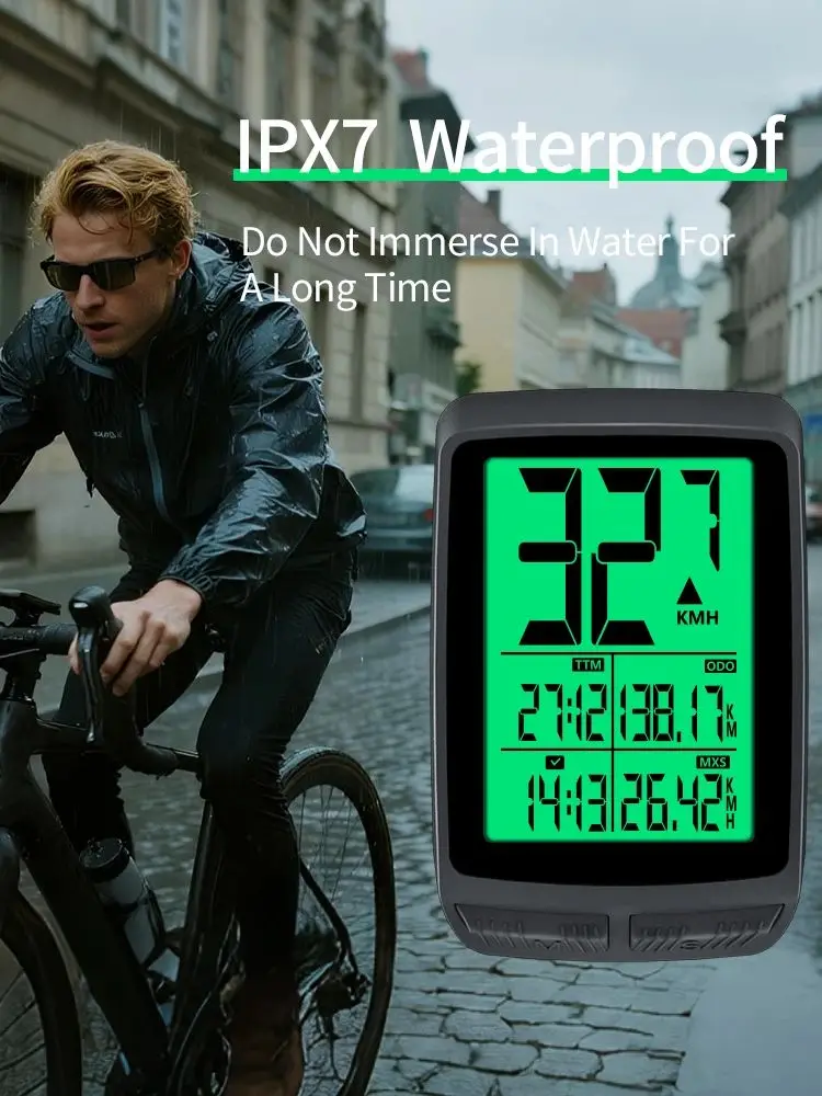 AliExpress NONE Night Cycling Green Backlight LCD Digital Bicycle Computer Waterproof Bike  Speedometer Odometer Bike Accessories