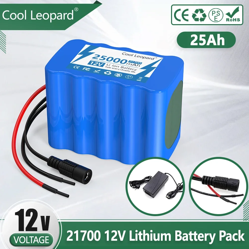 

12V 20Ah 18650 Lithium Battery Pack Rechargeable Battery with BMS Charger 3S5P for Fishing Bicycle Large Capacity Batteries