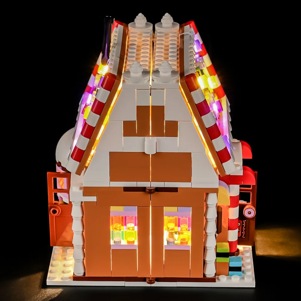 Lighting Set For LEGO Festive Gingerbread House 40809 Not Include Building Block (Only Led Light Kit)