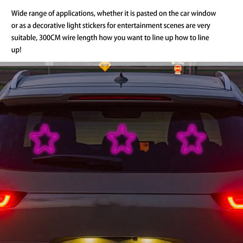 ネオンLEDスターライト,アンビエントライト,車,窓,ウォールアート,寝室,寮,バー,店舗,クラブルームの装飾