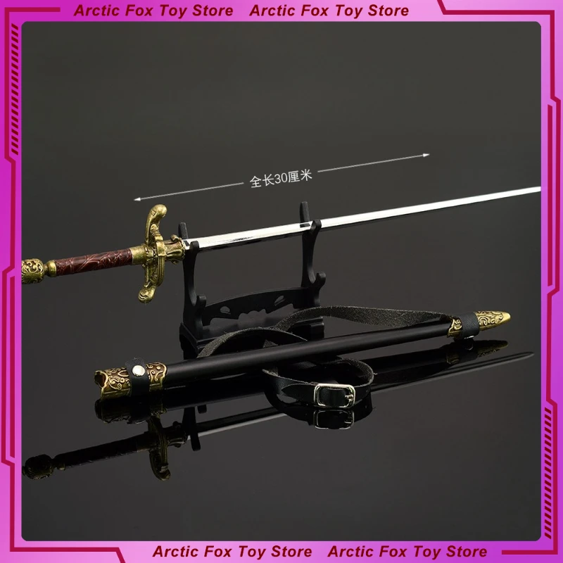 30cm Nowa Figurka z Gry Needle Metalowy Model Rekwizyty Rzemieślnicze Dekoracja na Biurko Ozdoby Prezent Urodzinowy dla Chłopców Zabawki